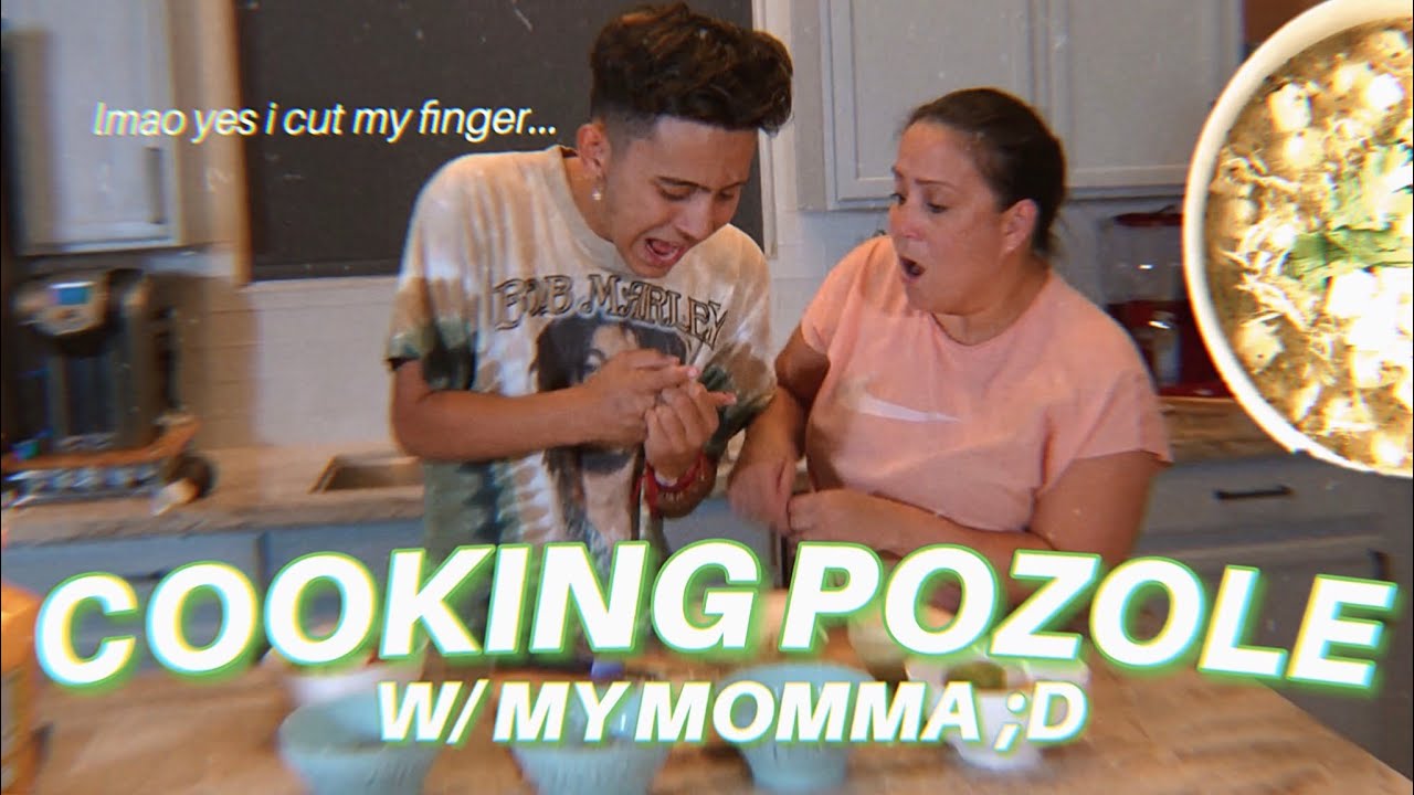I TRIED COOKING POZOLE WITH MY MOMMA...