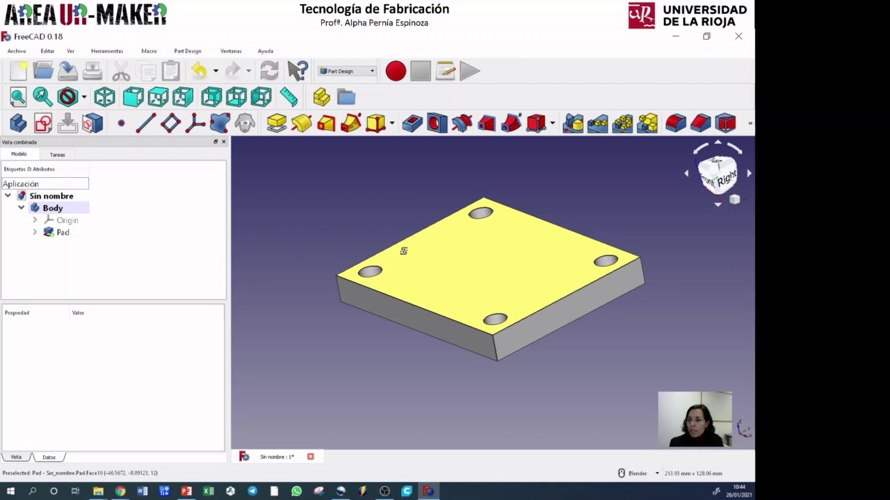 3. FreeCAD 0.18: Usando restricciones en el módulo Part Design