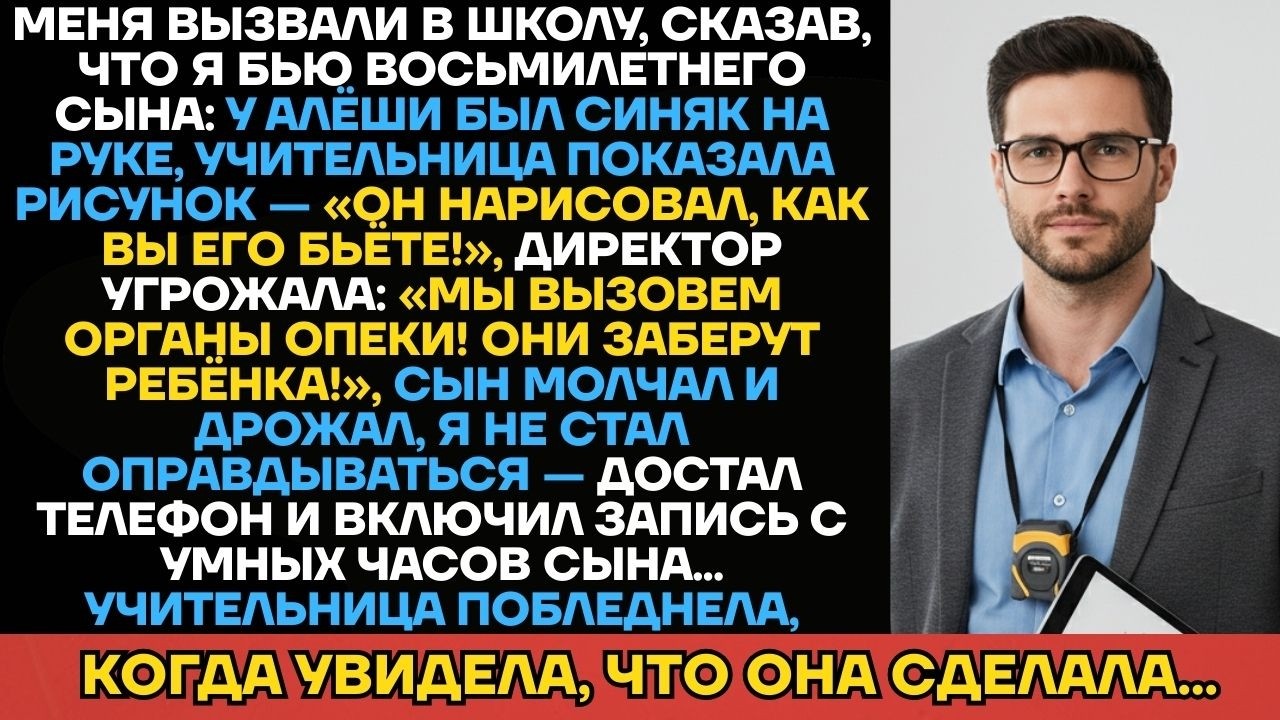 «ВАШ СЫН БОИТСЯ ВАС!» — Заявила Учительница, Угрожая Вызвать Опеку. Но Когда Я Включил Запись С...