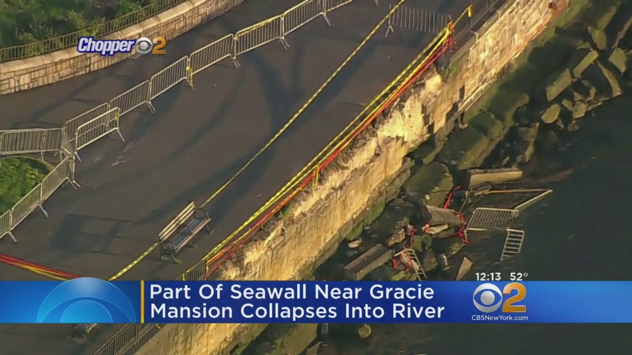 Seawall Collapses Near Grace Mansion