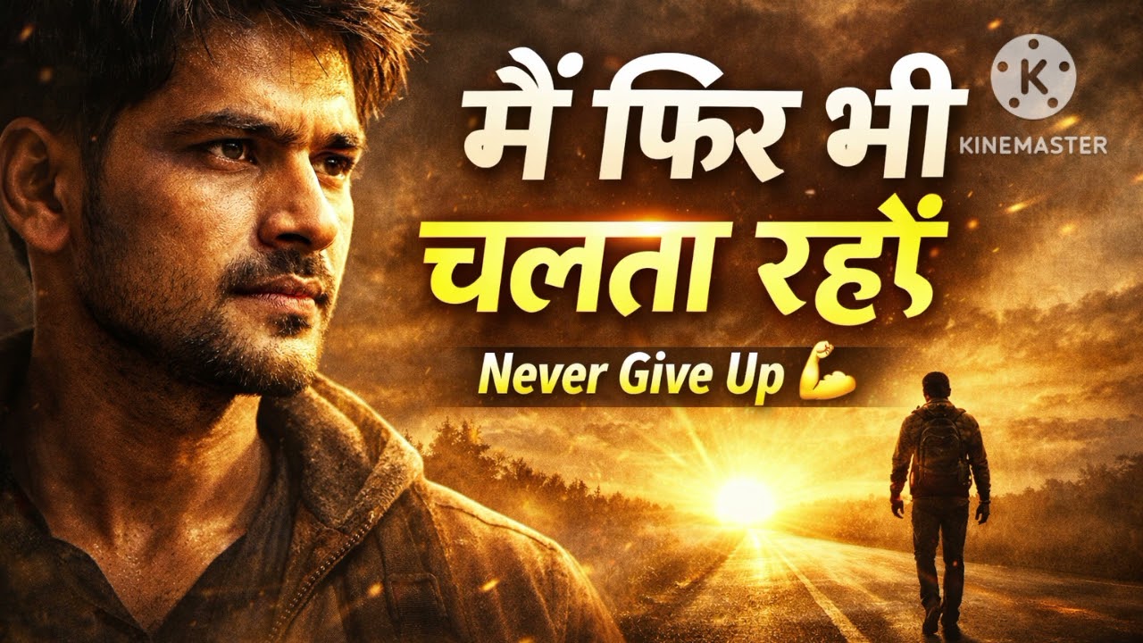 “मैं फिर भी चलता रहूँ | Emotional Motivational Hindi Song | Never Give Up”