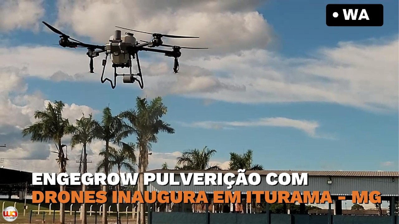 Engegrow pulverização com drones inaugura em Iturama