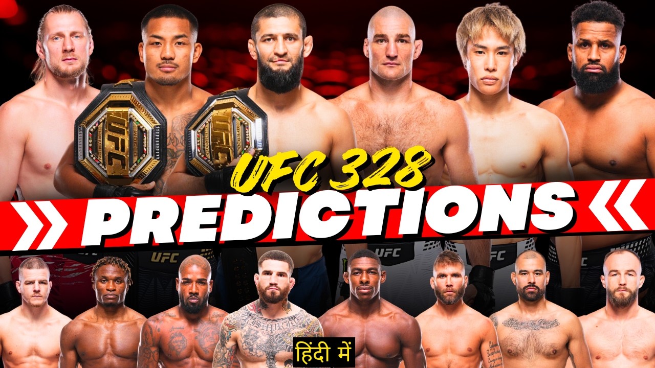 UFC 328 Khamzat vs Strickland Full Card PREDICTIONS and BREAKDOWN in Hindi | Namaste MMA