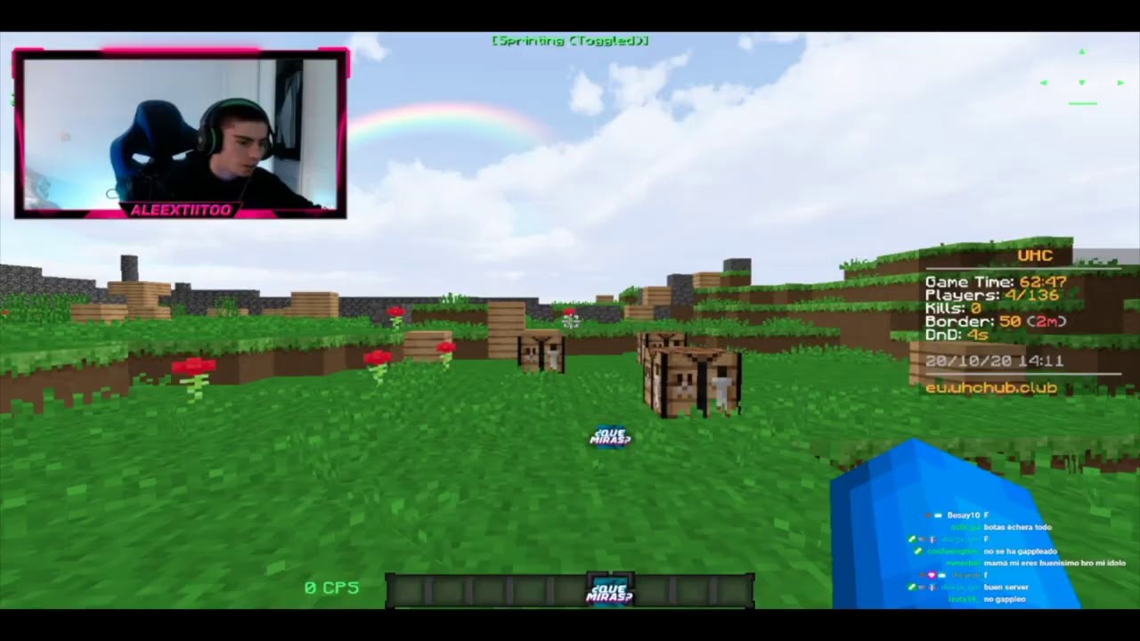 3rd Pov Fight getting hackusate by ghost (UHC)