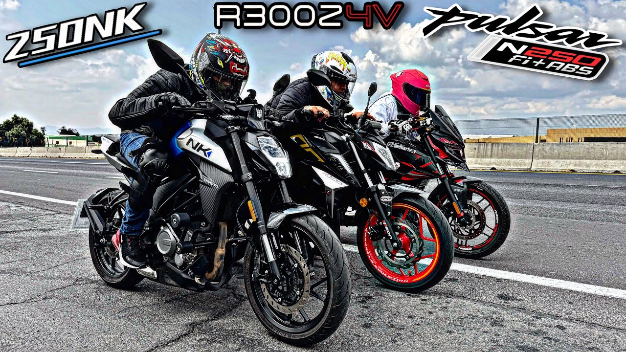 CF Moto 250 NK vs Carabela R300Z vs Pulsar N250|Carrera|&iexcl;Las Puso a Temblar!😳😨🤯