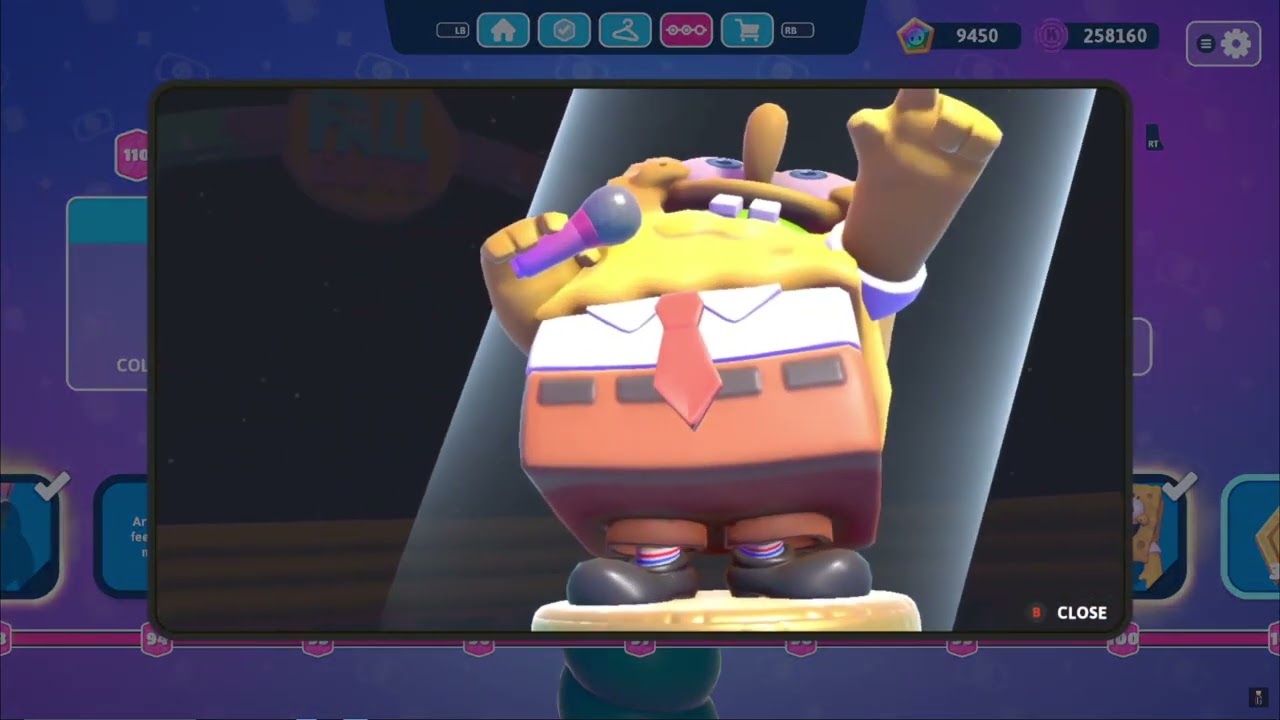 Buying Spongebob in Fall Guys!