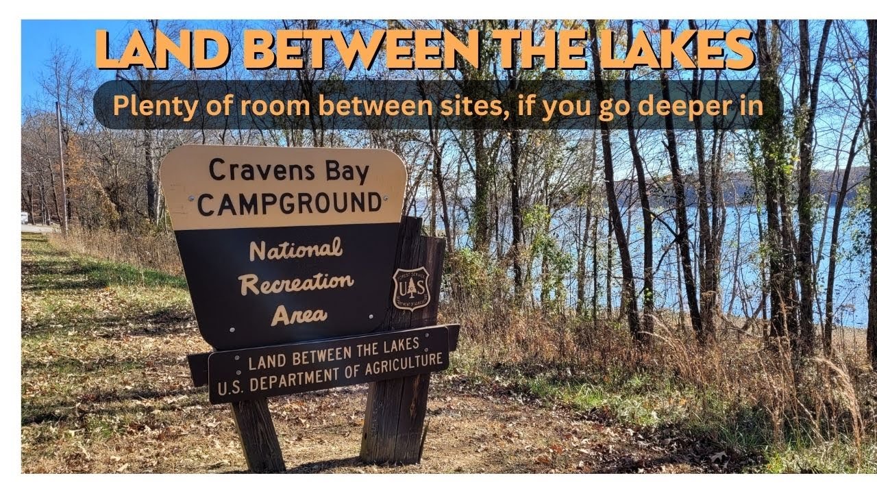 Cravens Bay Self-Service Campground: Land Between the Lakes full tour. Waterfront available