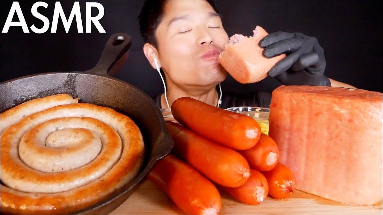 MUKBANG 먹방｜Johnsonville Sausage & SPAM｜ ASMR