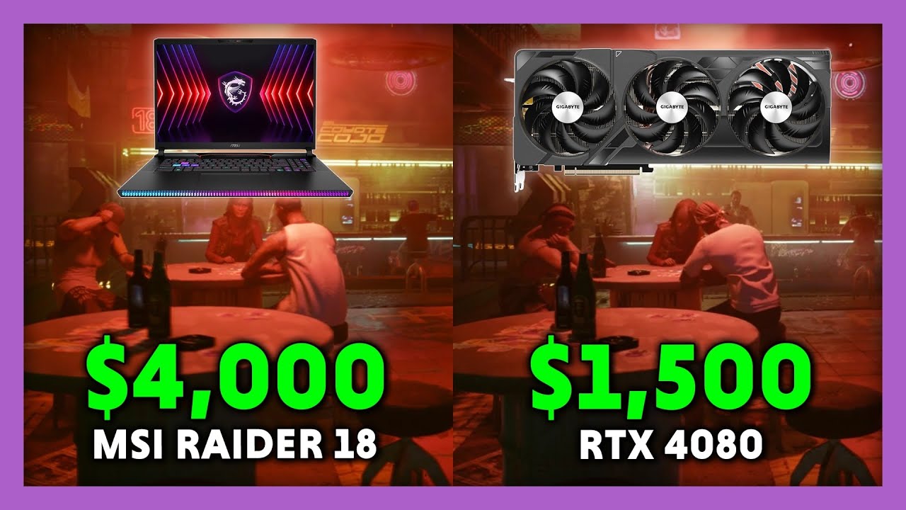$4,000 Laptop vs $1,500 GPU Benchmark Comparison (RTX 4080 Laptop vs RTX 4080)