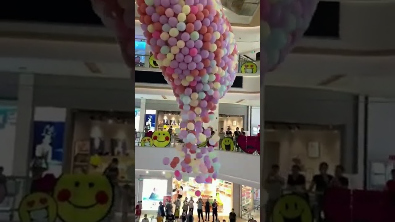 Balloons Rain 😅😅 #shorts #balloon