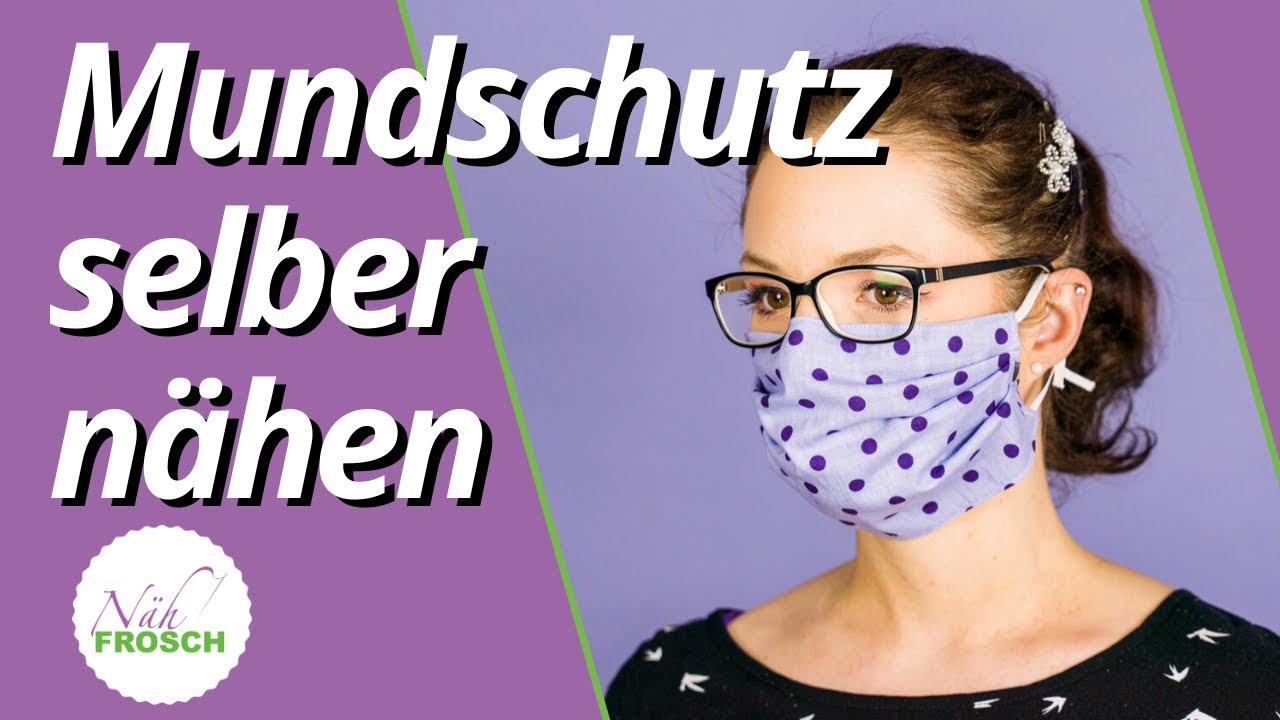 Maske nähen in 10 Minuten für Anfänger - Mit oder ohne Bügel - Behelfsmaske Mundschutz selber machen