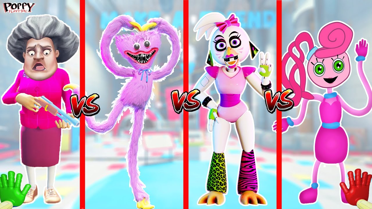 POPPY KIZLAR KAPIŞIYOR 😱 Poppy Playtime Scary Teacher VS Chica VS Mommy LL