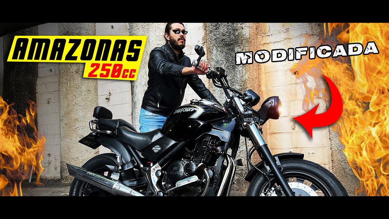 AMAZONAS 250 Customizada Vale a Pena ? Amazonas 250 Consumo, Ronco, Prós e Contras e Teste Ride!