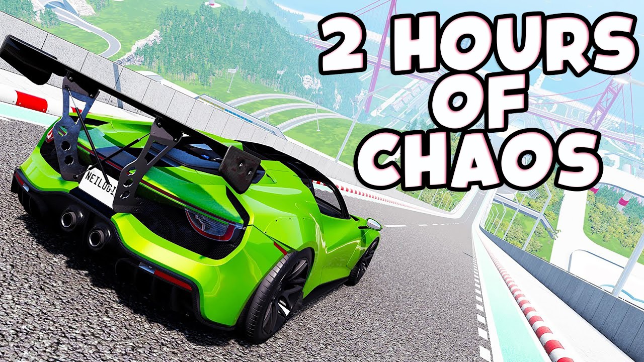 Nearly 2 Hours Of Car Jump Arena Destruction In BeamNG Drive!