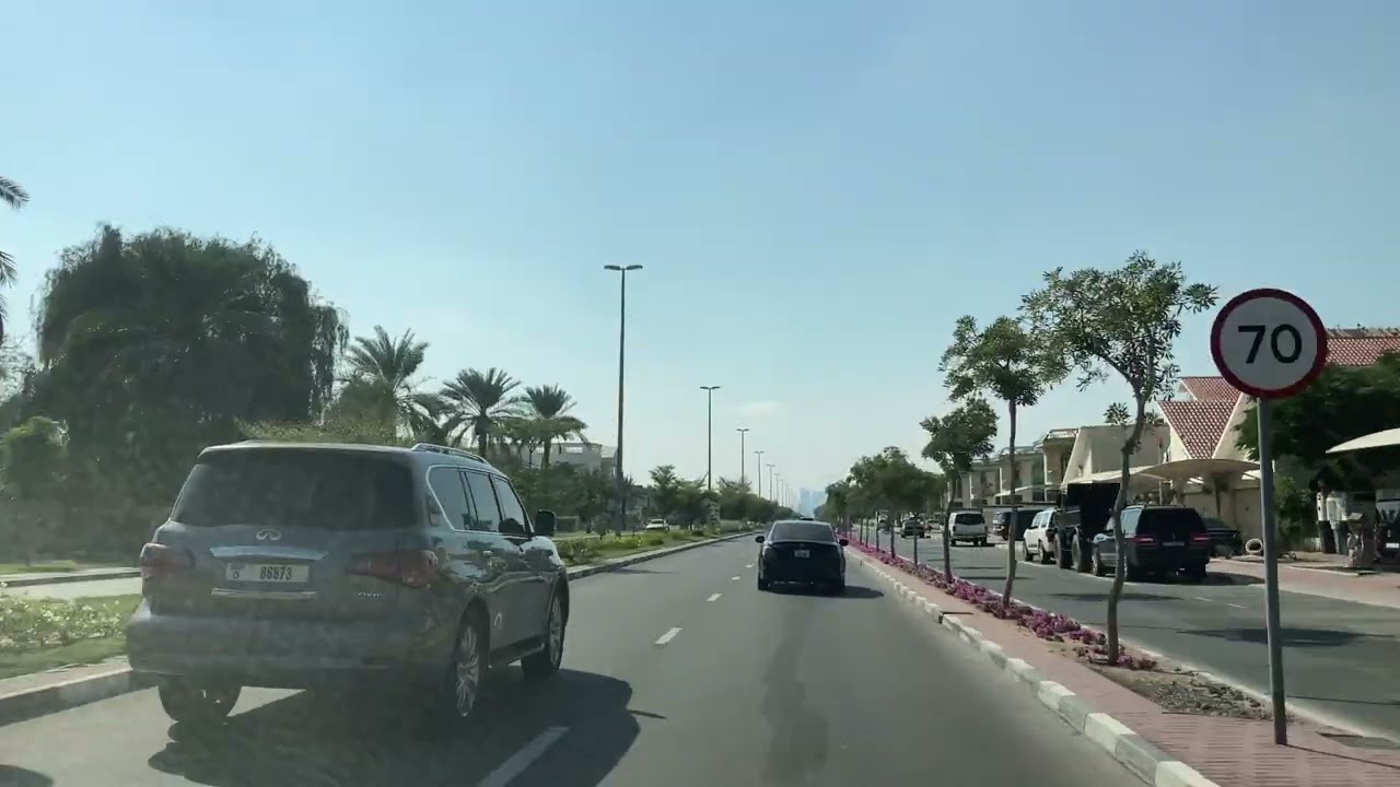 Jumeirah 3 to Al manara Al wasl road , Dubai 4k drive