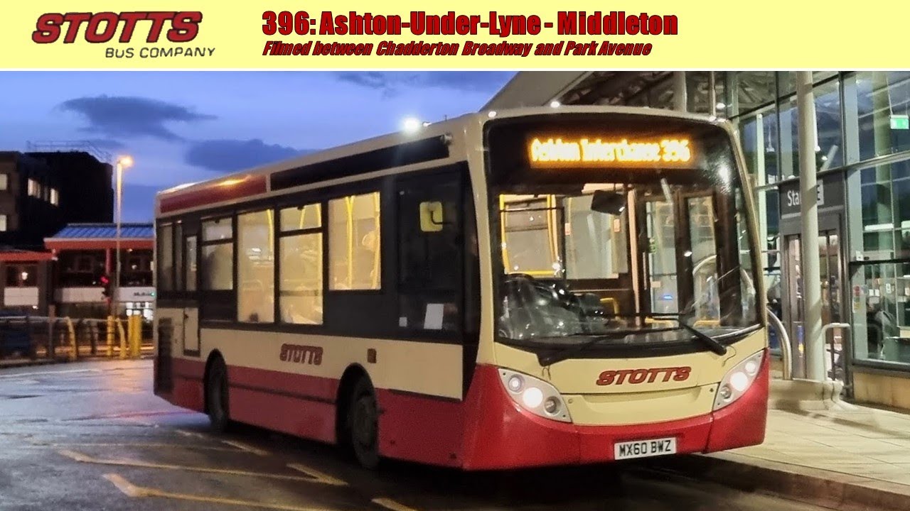 Stotts Tours 396 service between Chadderton Broadway and Park Avenue.