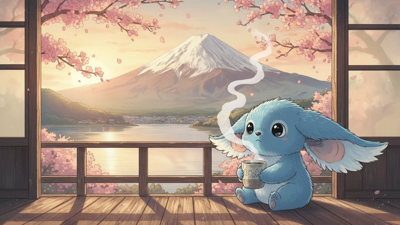 Fuji Sunrise & Morning Brew 🗻 Cozy Morning Lofi for Study, Focus