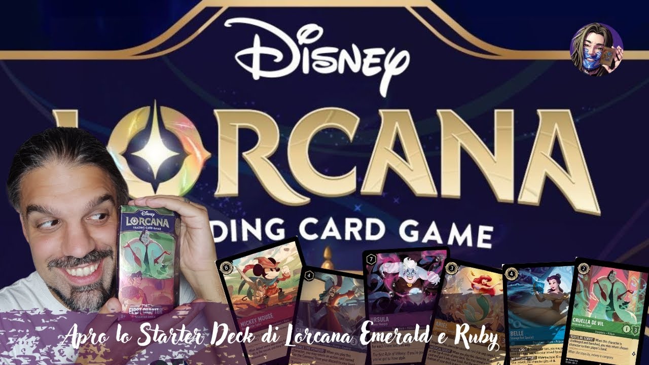Apro lo Starter Deck di Lorcana Emerald e Ruby
