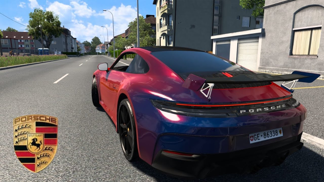 Porsche Car Mod Euro Truck Simulator 2 1.55