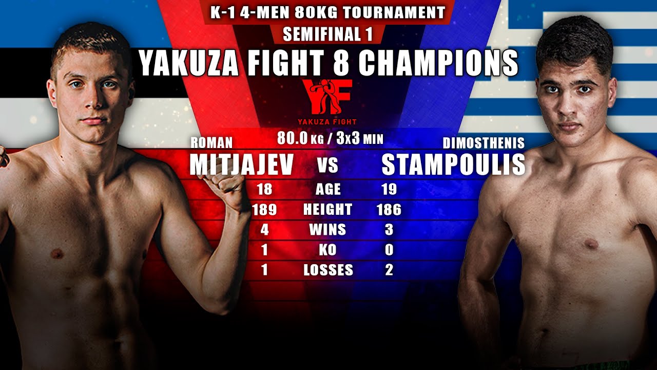 Roman Mitjajev (EST) VS Dimosthenis Stampoulis (GRE)│FULL FIGHT│YAKUZA FIGHT 8 Champions