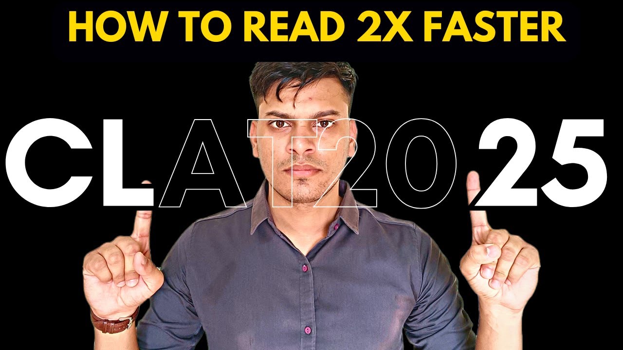 CLAT 2025 - 4 TIPS to BOOST your Reading Speed