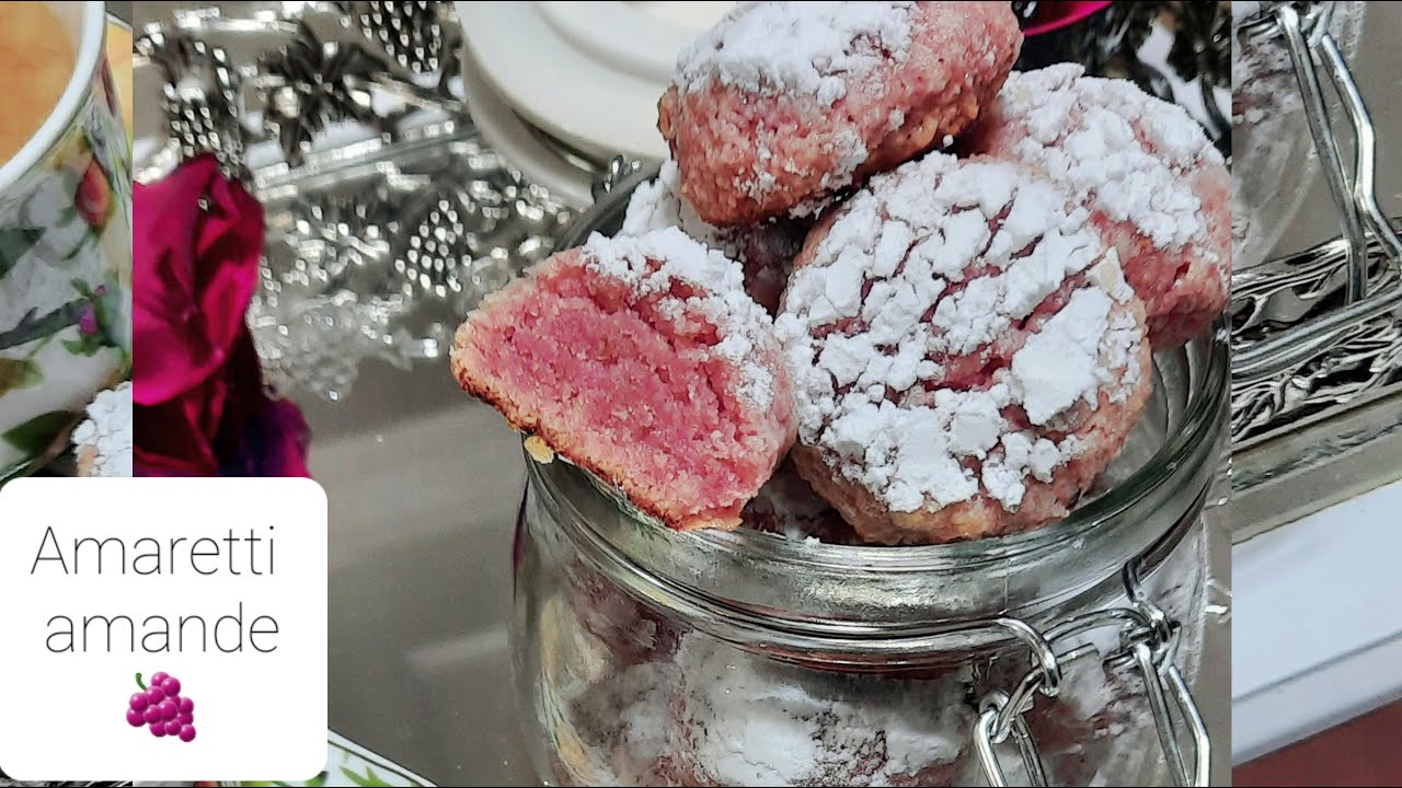 Amaretti amande framboise moelleux et fondant!