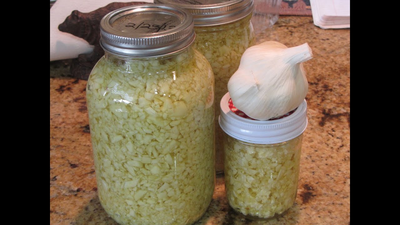 Preserving  Minced Garlic Inspired