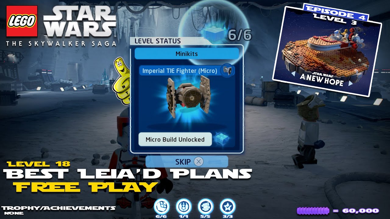 Lego Star Wars The Skywalker Saga: Lvl 18 Best Leia'd Plans FREE PLAY - HTG