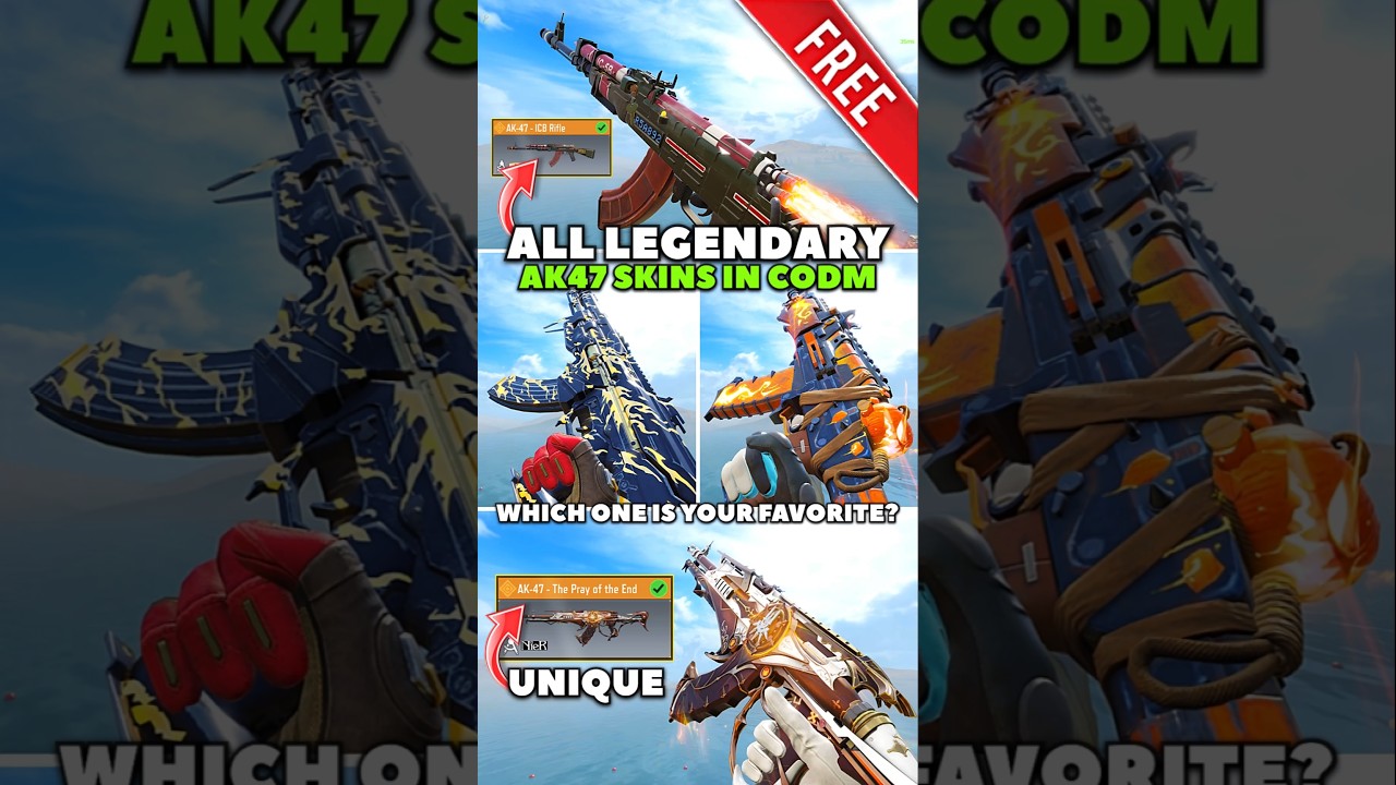 All Legendary AK47 skins in CODM