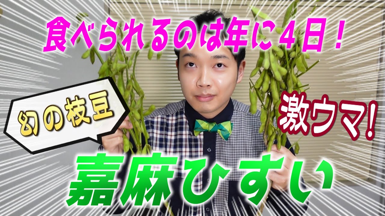 【枝豆王子】幻の枝豆「嘉麻ひすい」を頂いたので茹でて食べて行きます！