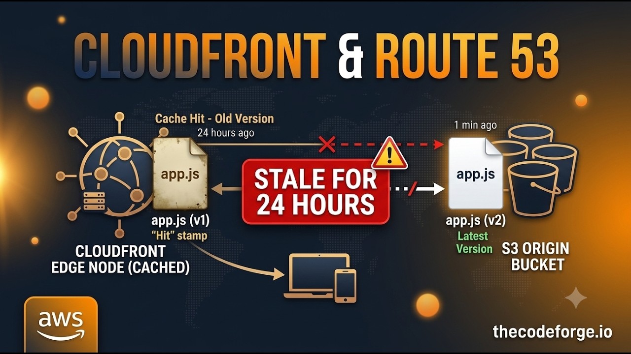 CloudFront Served a Stale app.js for 24 Hours &mdash; CloudFront & Route 53