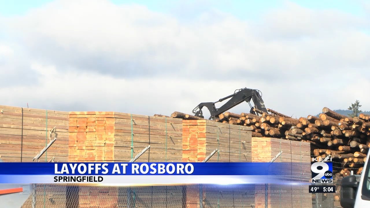 Rosboro Lumber Company layoff 25 workers at Springfield facility
