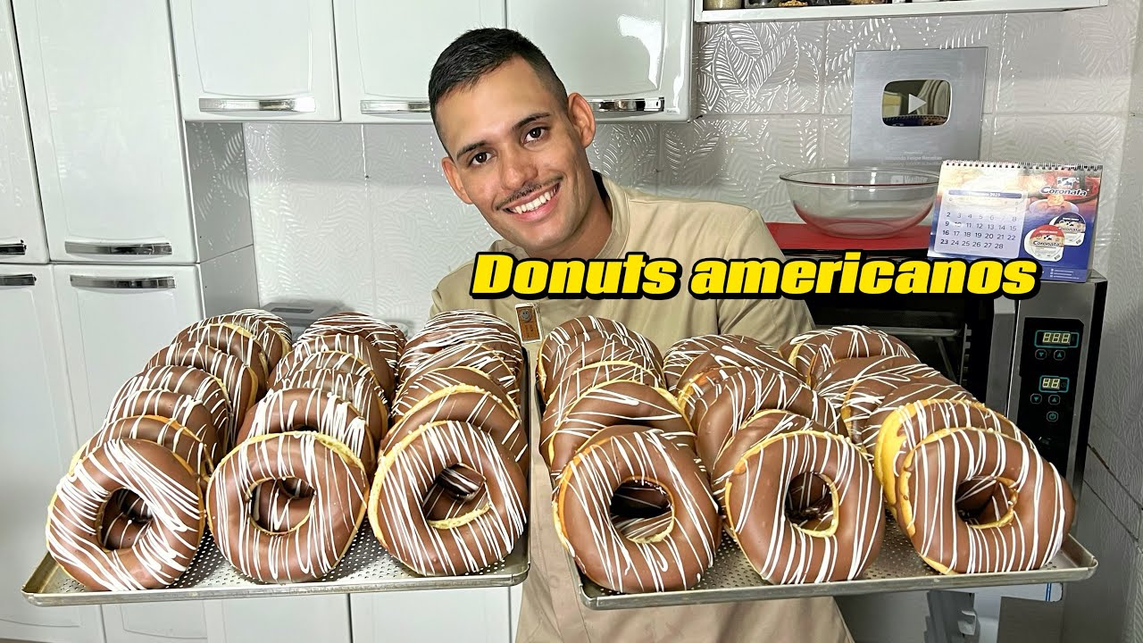 O MELHOR DONUTS AMERICANO DO MUNDO, SUPER MACIO, FACIL DE FAZER