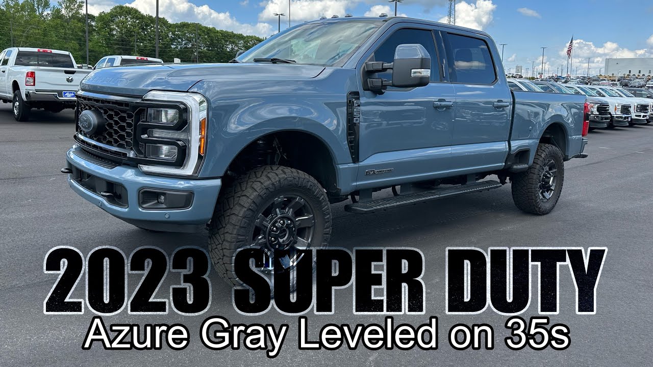 Ford F-250 Lariat 2023 года, цвет AZURE GRAY, уровень 35s, версия Covert