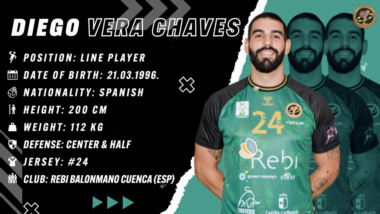 Diego Vera Chaves | Line Player | Cuenca | Highlights | Handball | CV | 2023/24