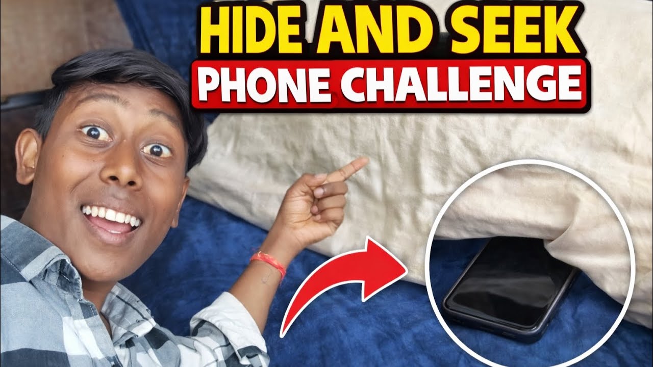 HIDE AND SEEK PHONE CHALLENGE 😂 #challenge #challengevlogs #funnyvlogs 