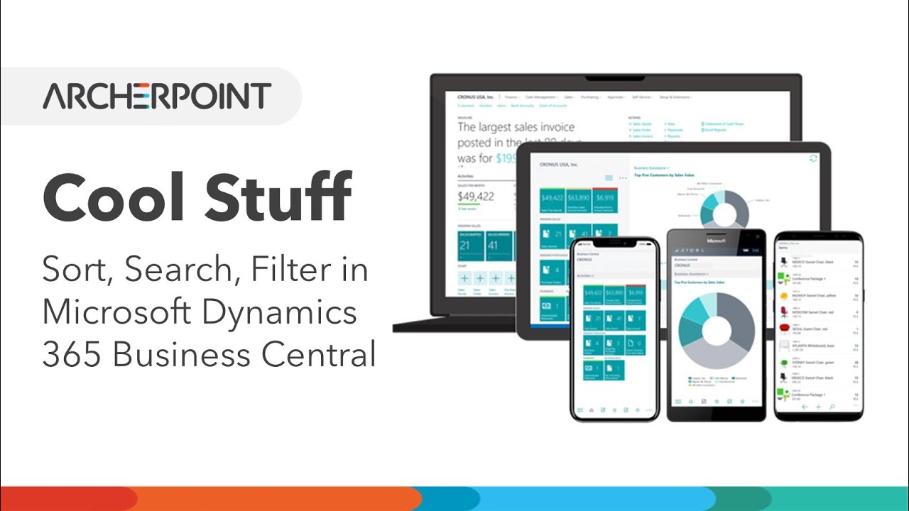 Cool Stuff in Microsoft Dynamics 365 Business Central: Sort, Search, Filter