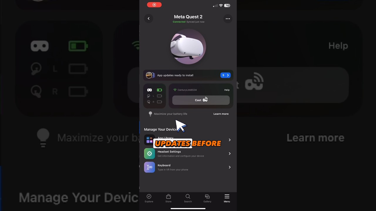 How to update Meta Quest 2 headset! #metaquest2 #quest2 #oculus #derbyvr