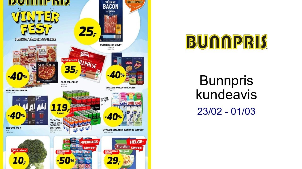 Bunnpris kundeavis 23/02 - 01/03