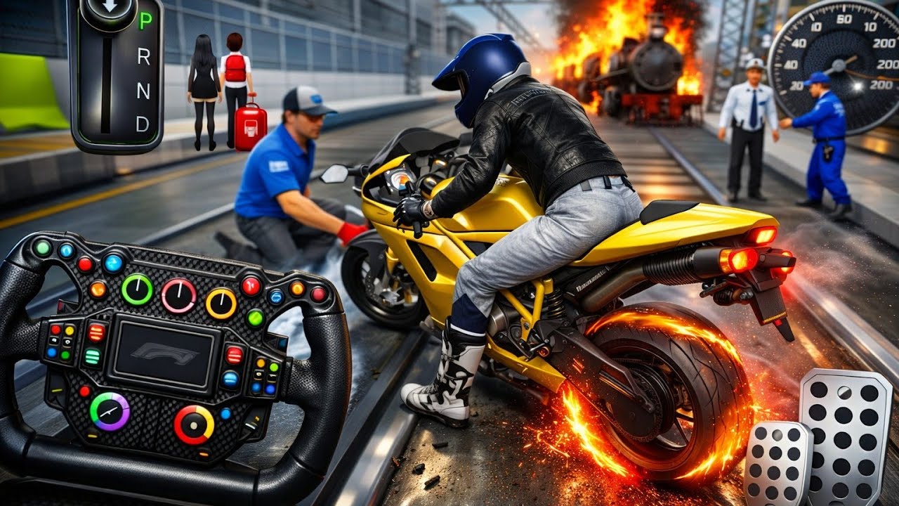 New Orange Bike In Parking 3d Driving Class android game || Car Game #gameplay #cargames3d #28