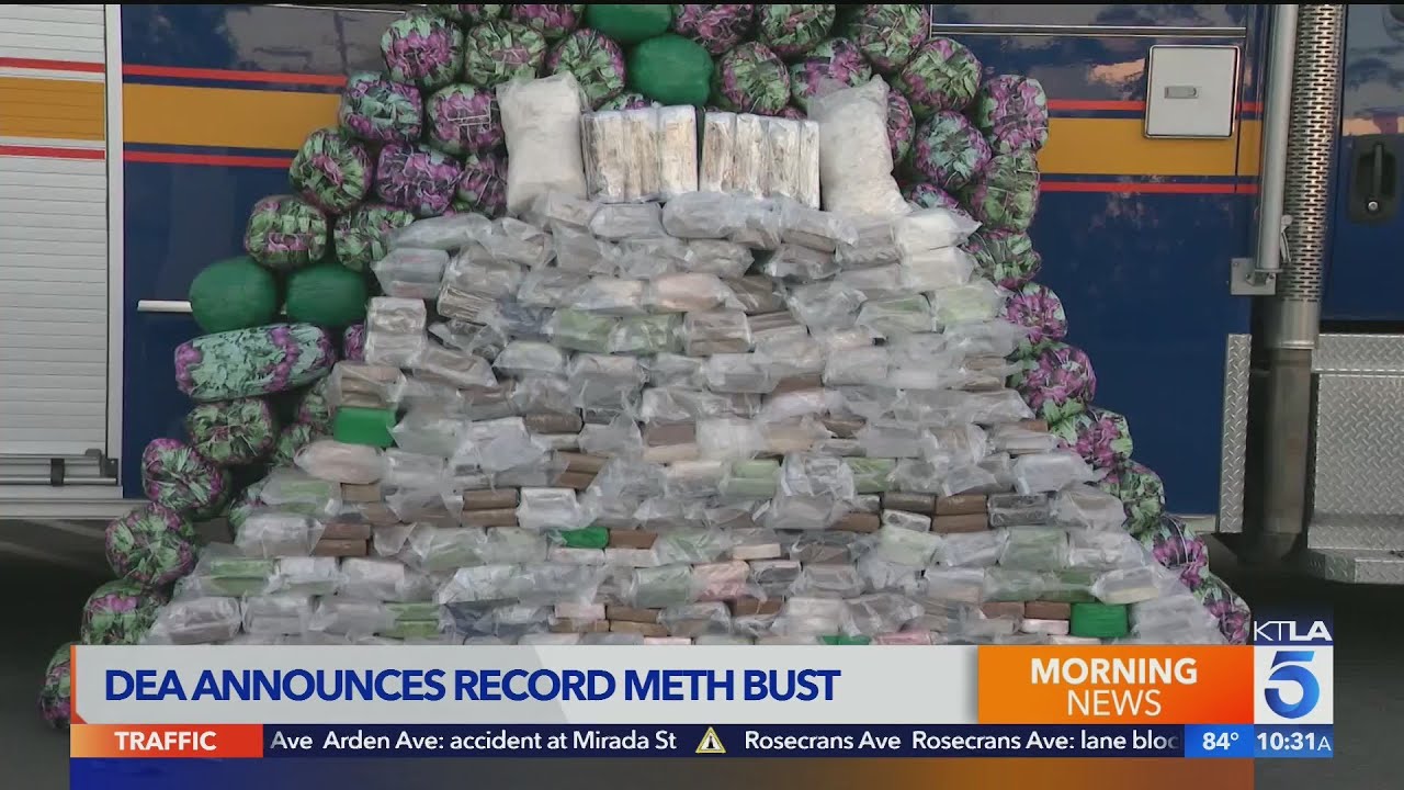 2,224 pounds of meth tied to Sinaloa cartel seized in Riverside County in record DEA bust
