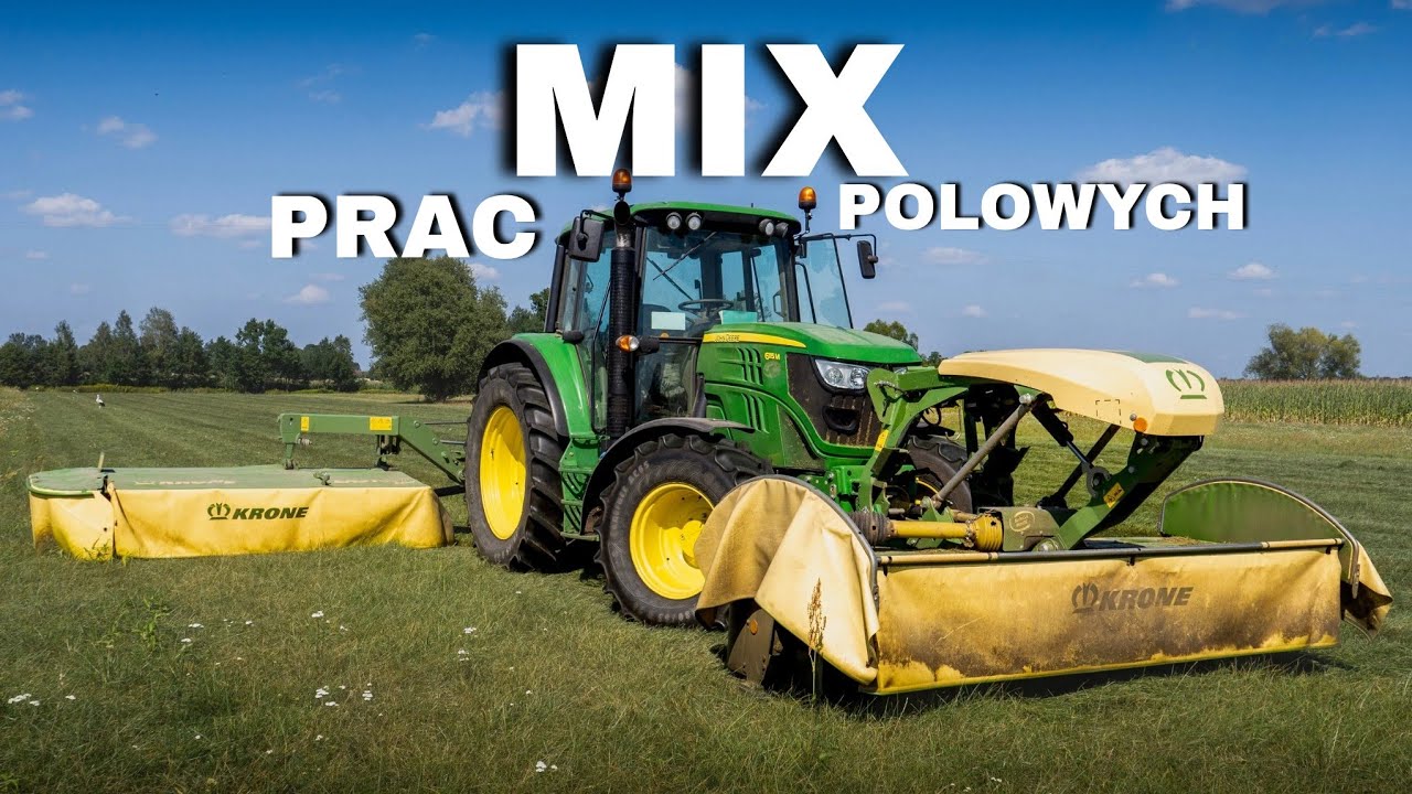 🚜🇵🇱 |4k| Mix prac polowych w GR Nowakowski | ★ | Talerzowanie & 3 pokos traw | John Deere 6115MC |