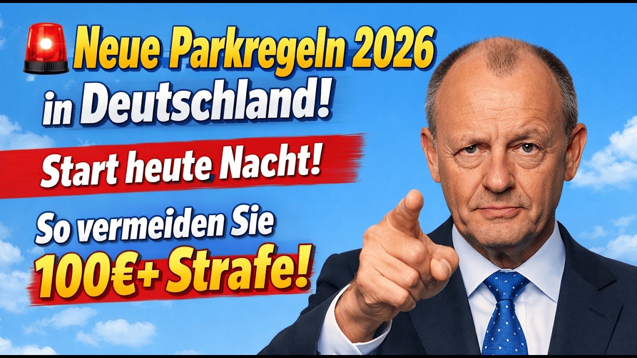 🚨 Neue Parkregeln 2026 in Deutschland – Start heute Nacht! So vermeiden Sie 100€+ Strafe