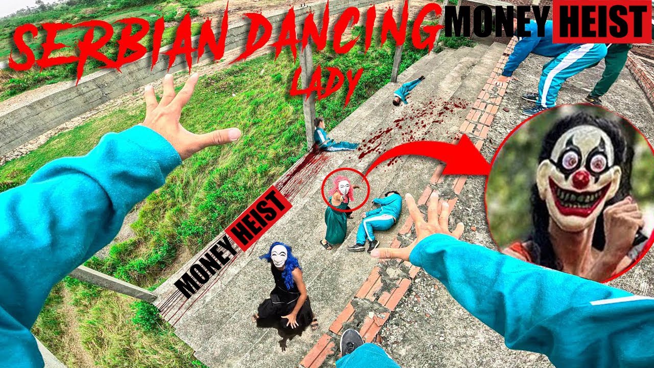 SERBIAN DANCING LADY REAL LIFE ESCAPE 90.0 | Horror Parkour Pov Short (BELLA CIAO REMIX)