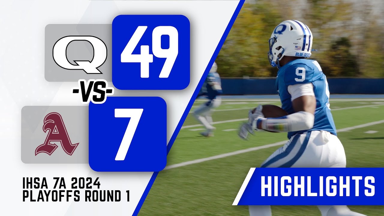 Game Highlights | 2024 | Quincy Blue Devils vs Argo Argonauts | IHSA Playoffs (November 1, 2024)