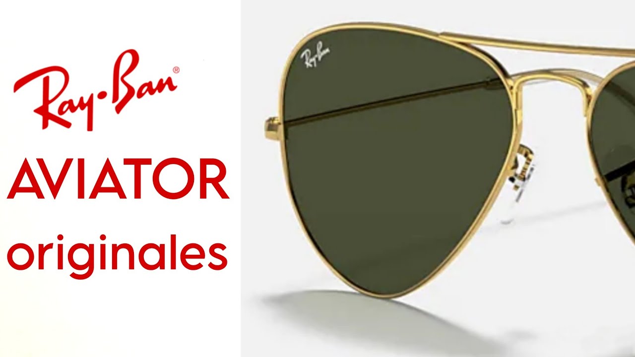¿Por qué son así los RayBan Aviador? - Cómo saber si son Originales - review en ESPAÑOL
