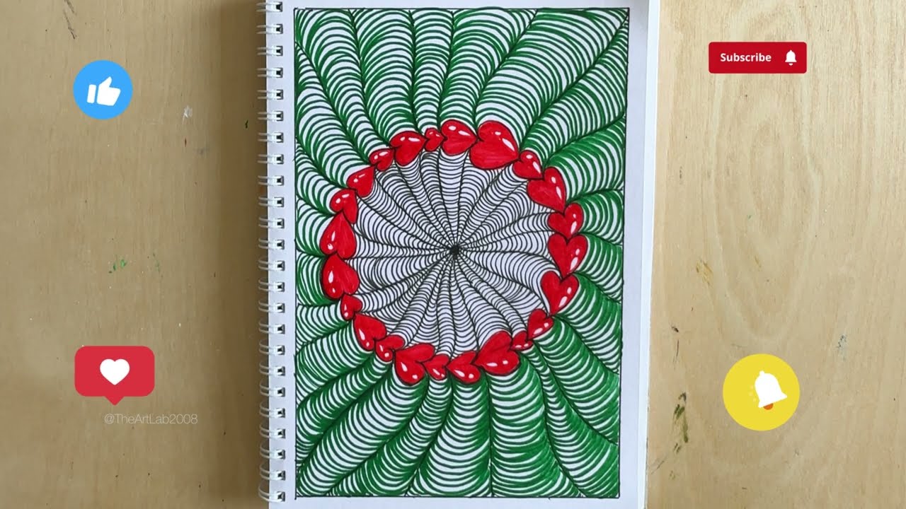 🎨 Easy Zentangle Art | Relaxing Abstract Patterns 🌀