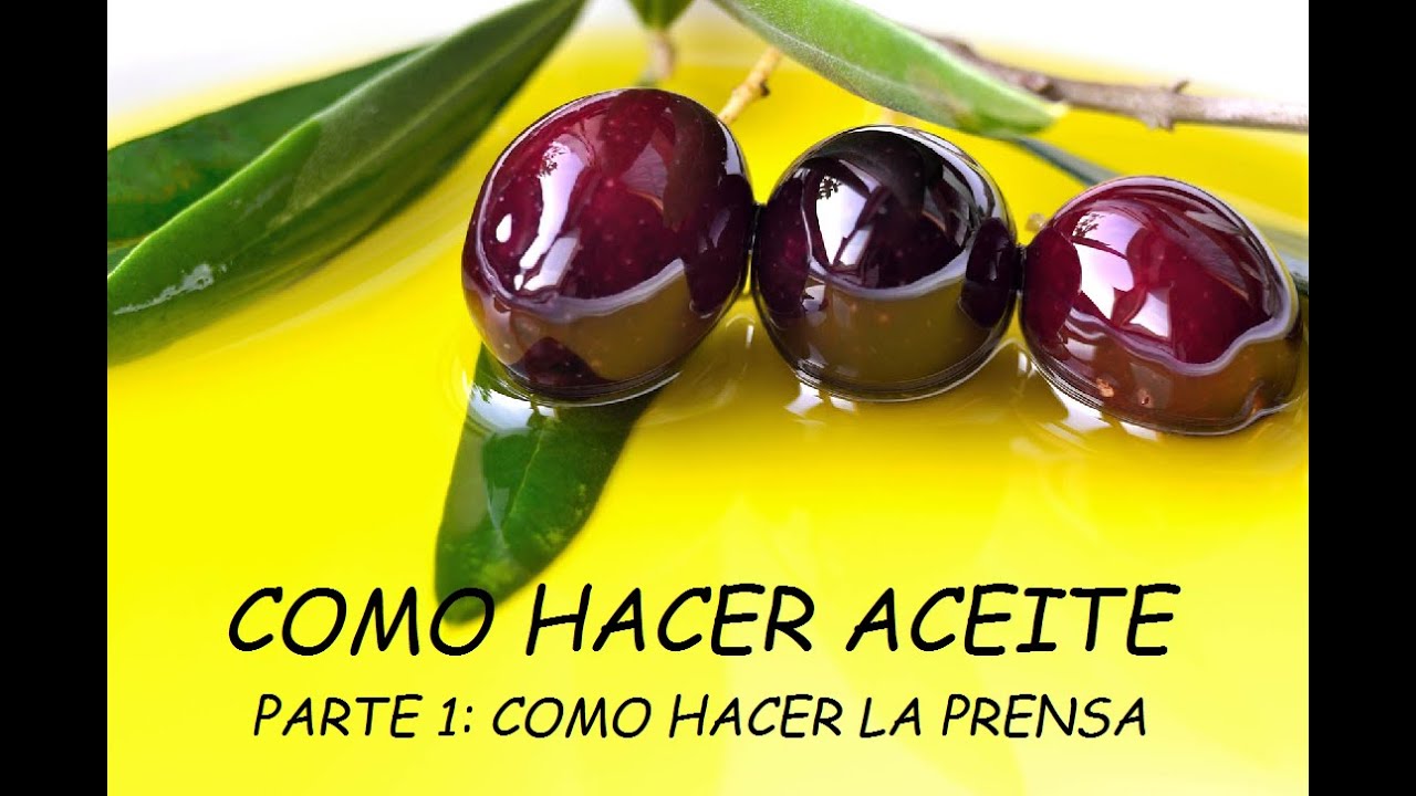COMO HACER ACEITE, PARTE1 HACER LA PRENSA