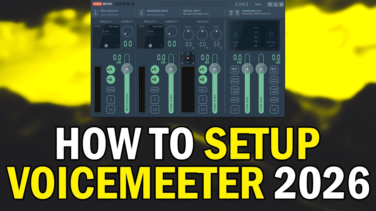 How To Setup VoiceMeeter 2026 (VoiceMeeter Beginners Tutorial Guide 2026)