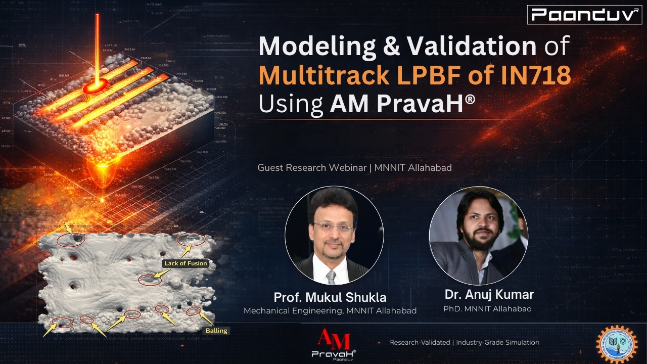 Modeling of Multitrack LPBF of IN718 using AM PravaH®